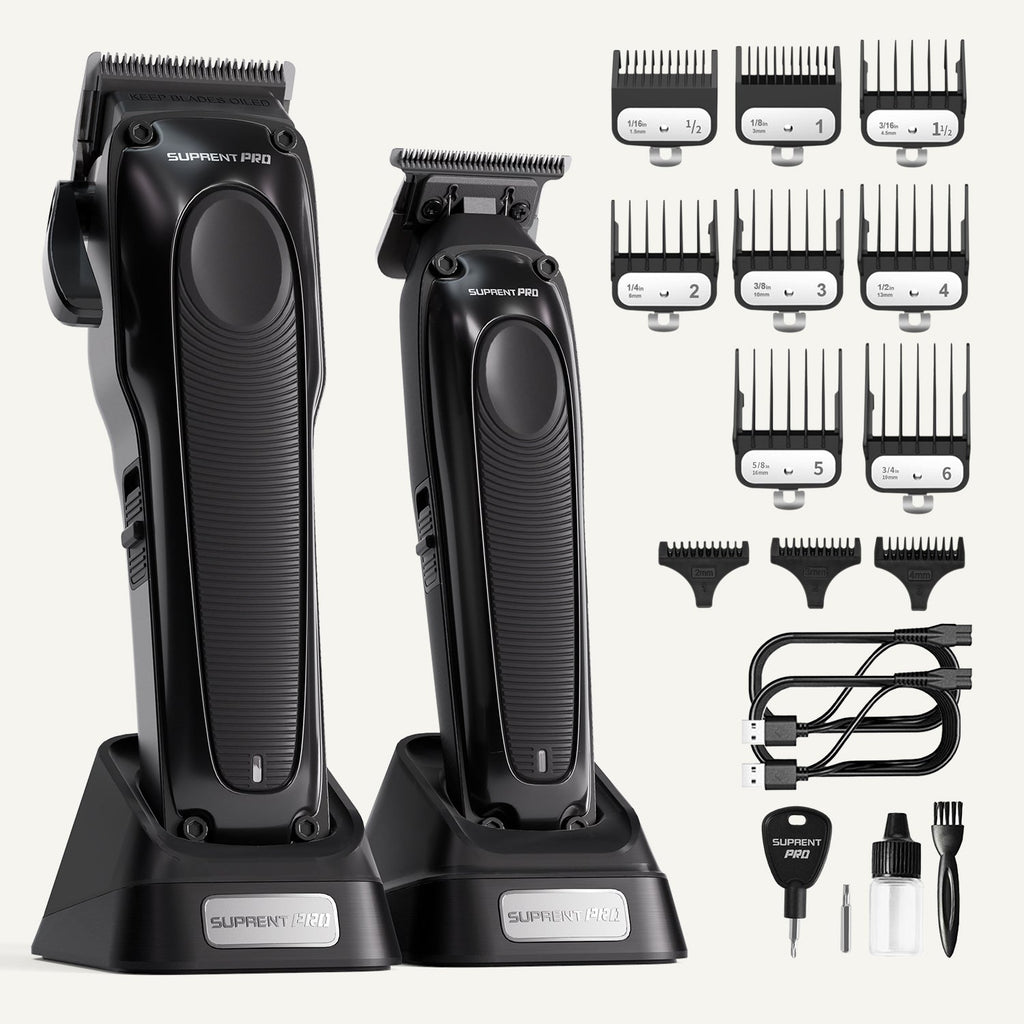 The Black Onyx Professional Clipper and Trimmer Set - HC756BX