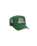 Girls Cut Better Trucker - Green/White