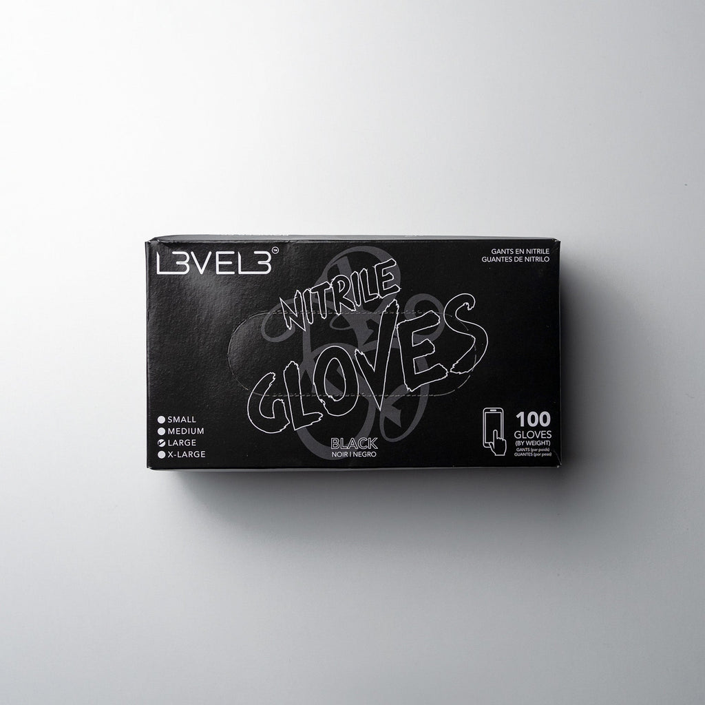 L3VEL3 Black Nitrile Gloves