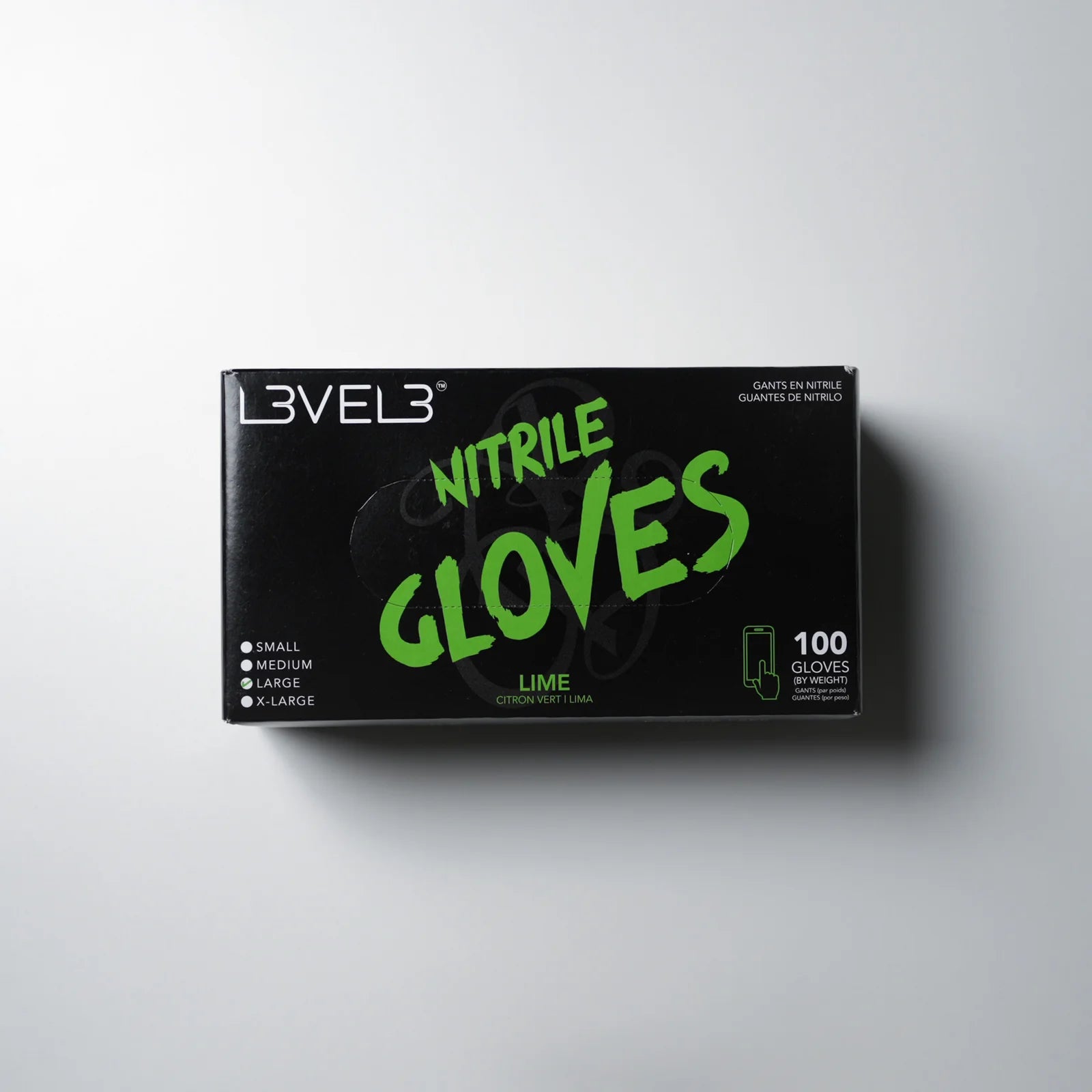 L3VEL3 Professional Nitrile Gloves (100 ct)